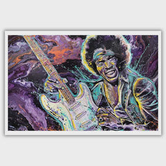 Jimi Hendrix Purple Haze Art Print 18 X 12"