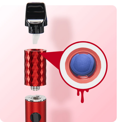 Ooze Beacon C-Core Vaporizer - Red Black