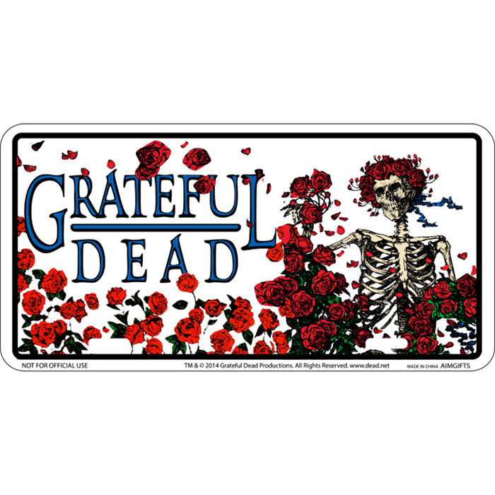 Grateful Dead Bertha & Roses License Plate
