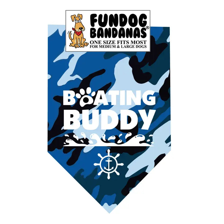 FunDog Bandanas Boating Buddy Dog Bandana - Assorted Colors