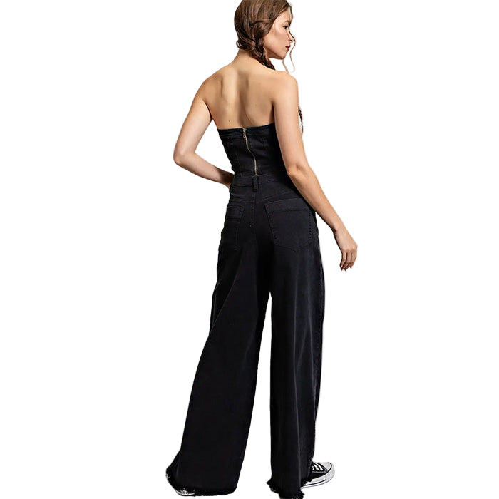 High Waisted Wide Leg Pants in Black SALE