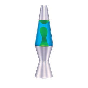 LAVA® Lamp Green and Blue with Silver Base - 11.5"
