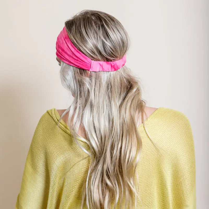 Fuchsia Crush Tie Dye Headwrap