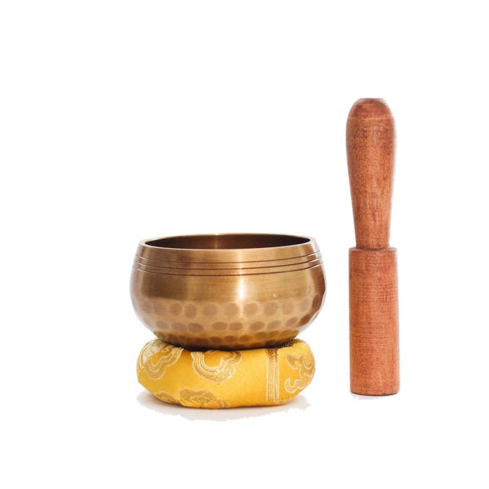 Hand Hammered Brass Singing Bowl - 3"