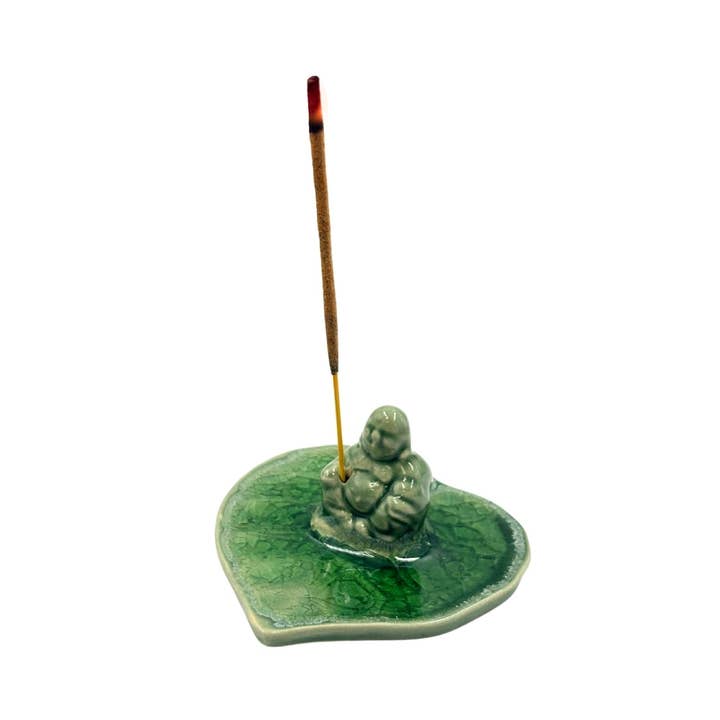 Ceramic Buddha Incense Burner