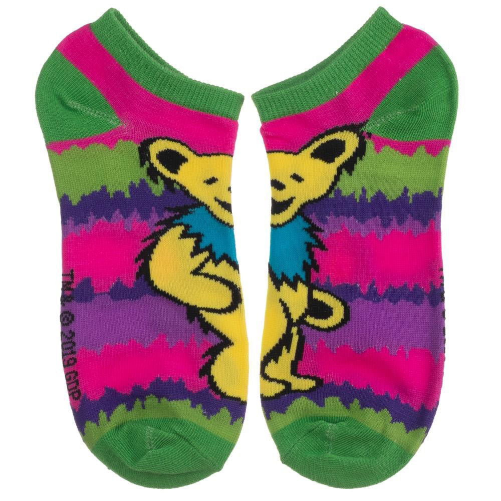 Grateful Dead Tie Dye 5 Pair Ankle Socks