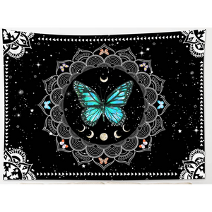 Celestial Butterfly Mandala Tapestry
