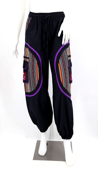 Hippie Moon Embroidered Mushroom Gheri Pants