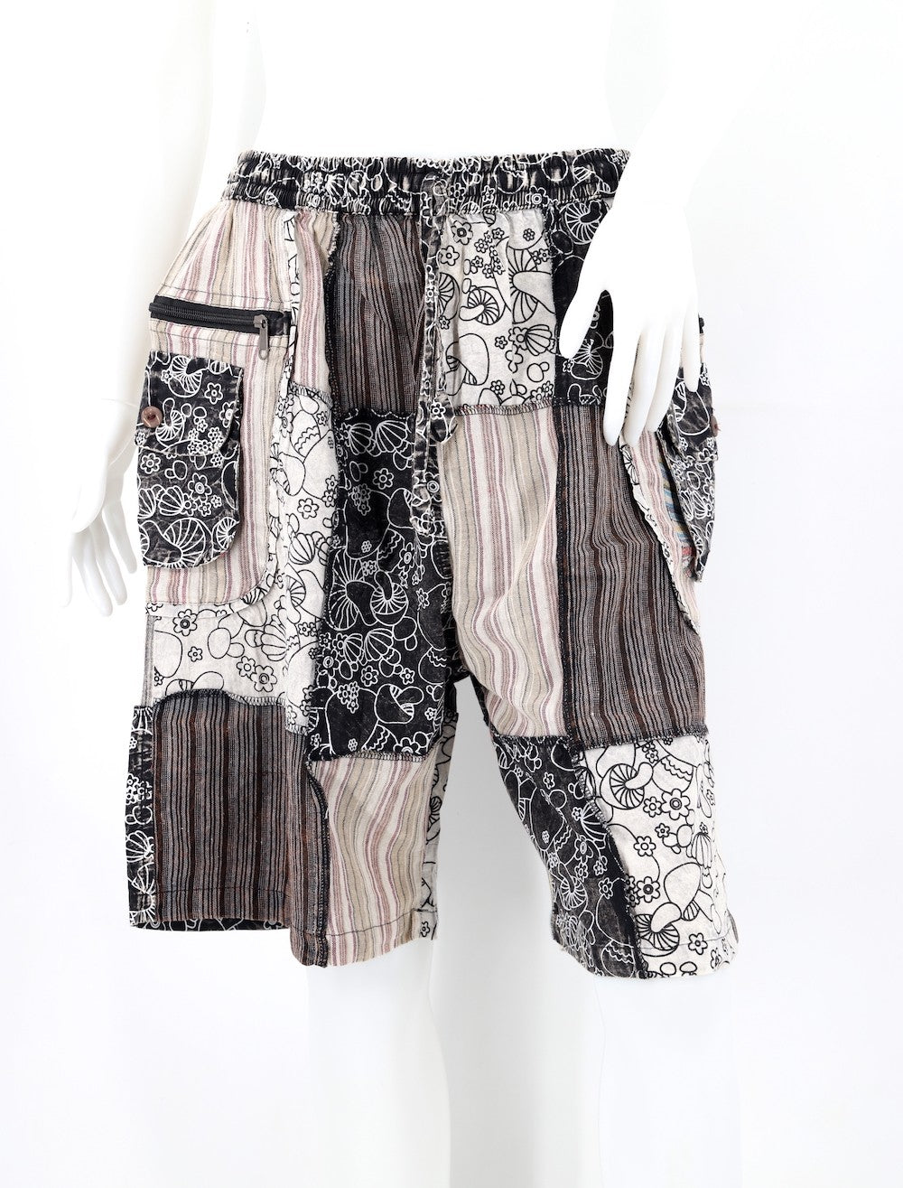 Shroom Patchwork Shorts