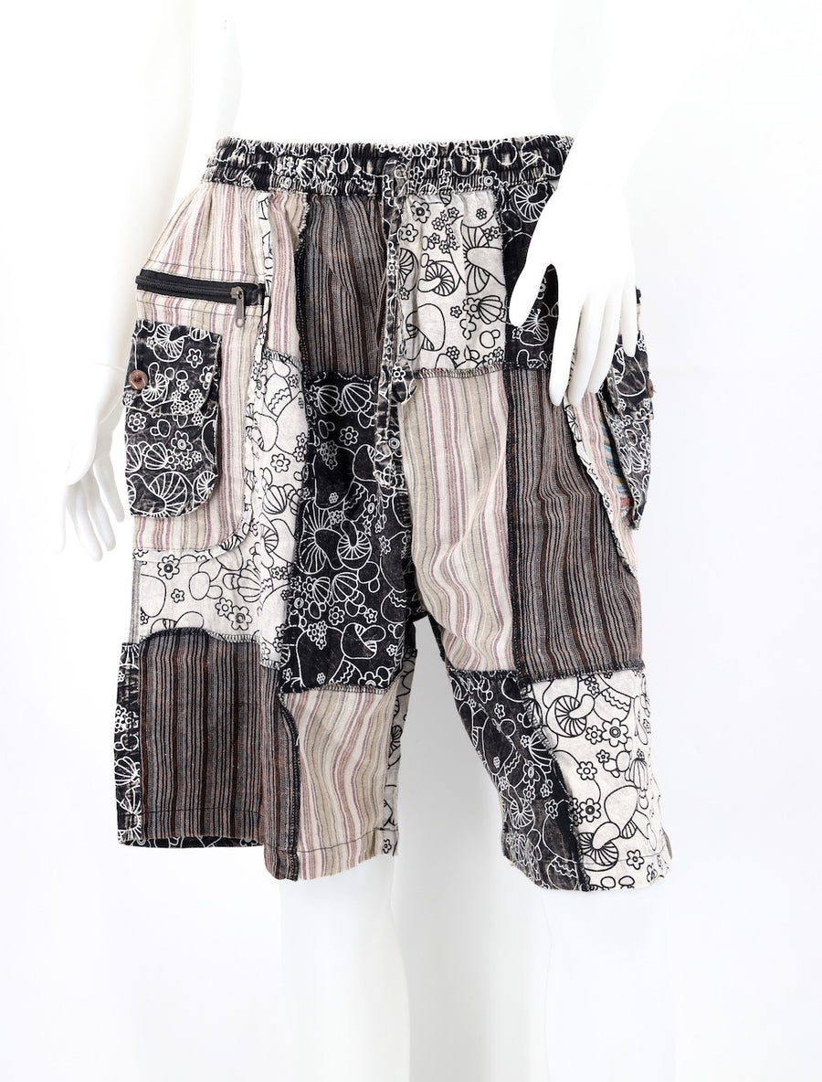 Shroom Patchwork Shorts