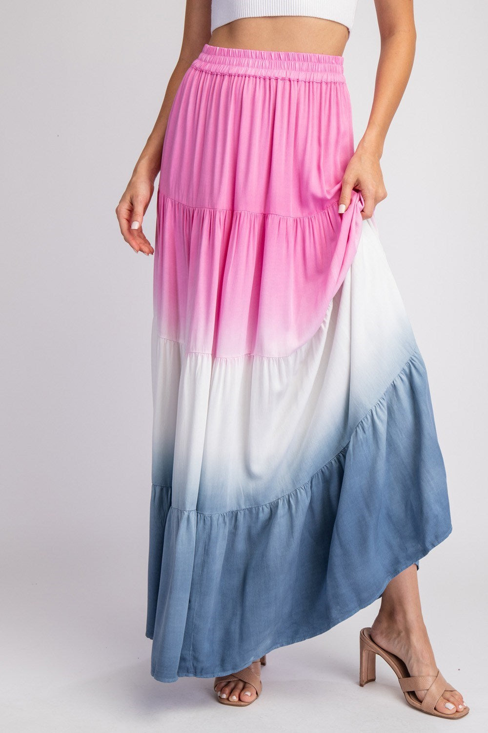 Deep Dyed Ombre Maxi Skirt SALE