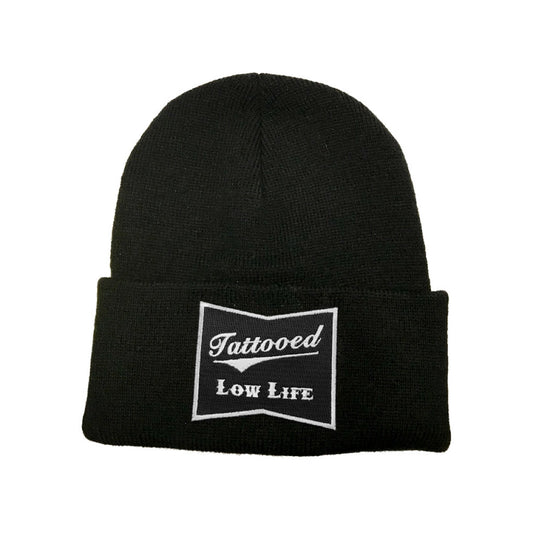 Cartel Ink Tattooed Low Life Beanie in Black