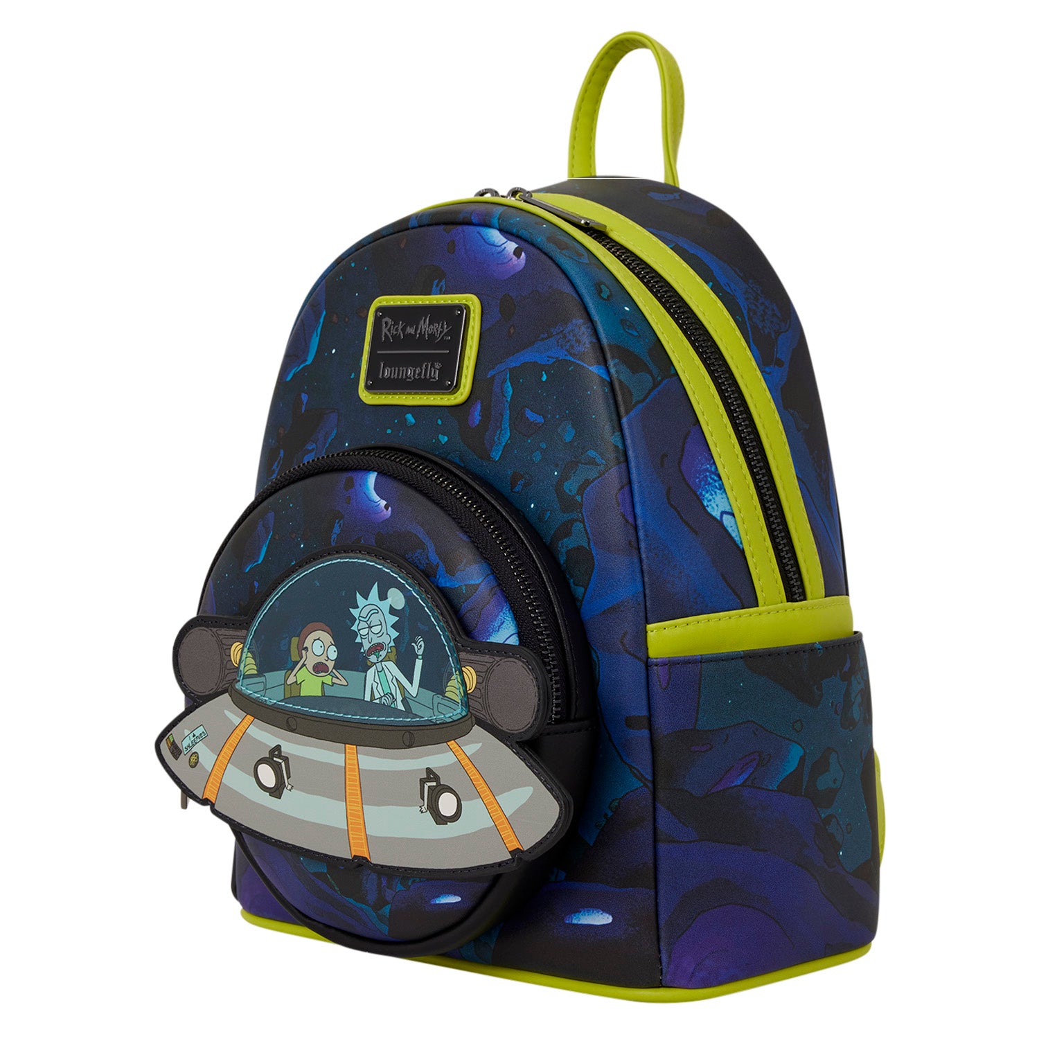 Loungefly Cartoon Network Rick and Morty Space Cruiser Glow Mini Backpack
