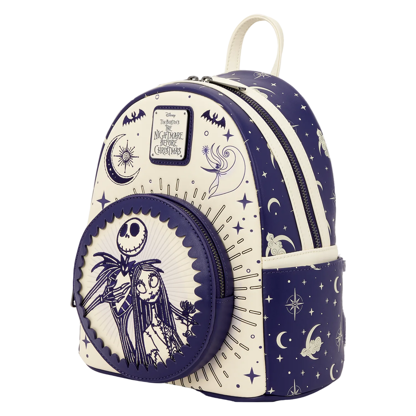 Loungefly Nightmare Before Christmas Jack and Sally Night Sky Mini Backpack
