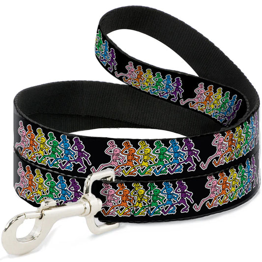 Grateful Dead Dancing Skeletons Dog Leash 1" inch Wide