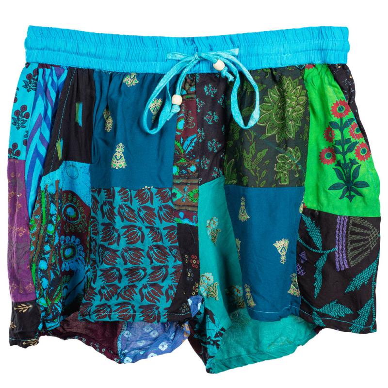 Ladies Patchwork Shorts - Assorted Colors and Prints