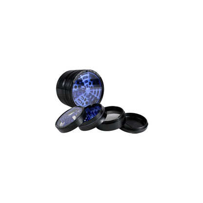 Chromium Crusher 2.5" 4 Piece Two Toned Windmill Grinder
