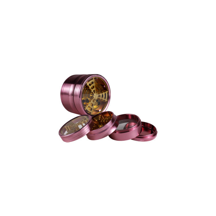Chromium Crusher 2.5" 4 Piece Two Toned Windmill Grinder