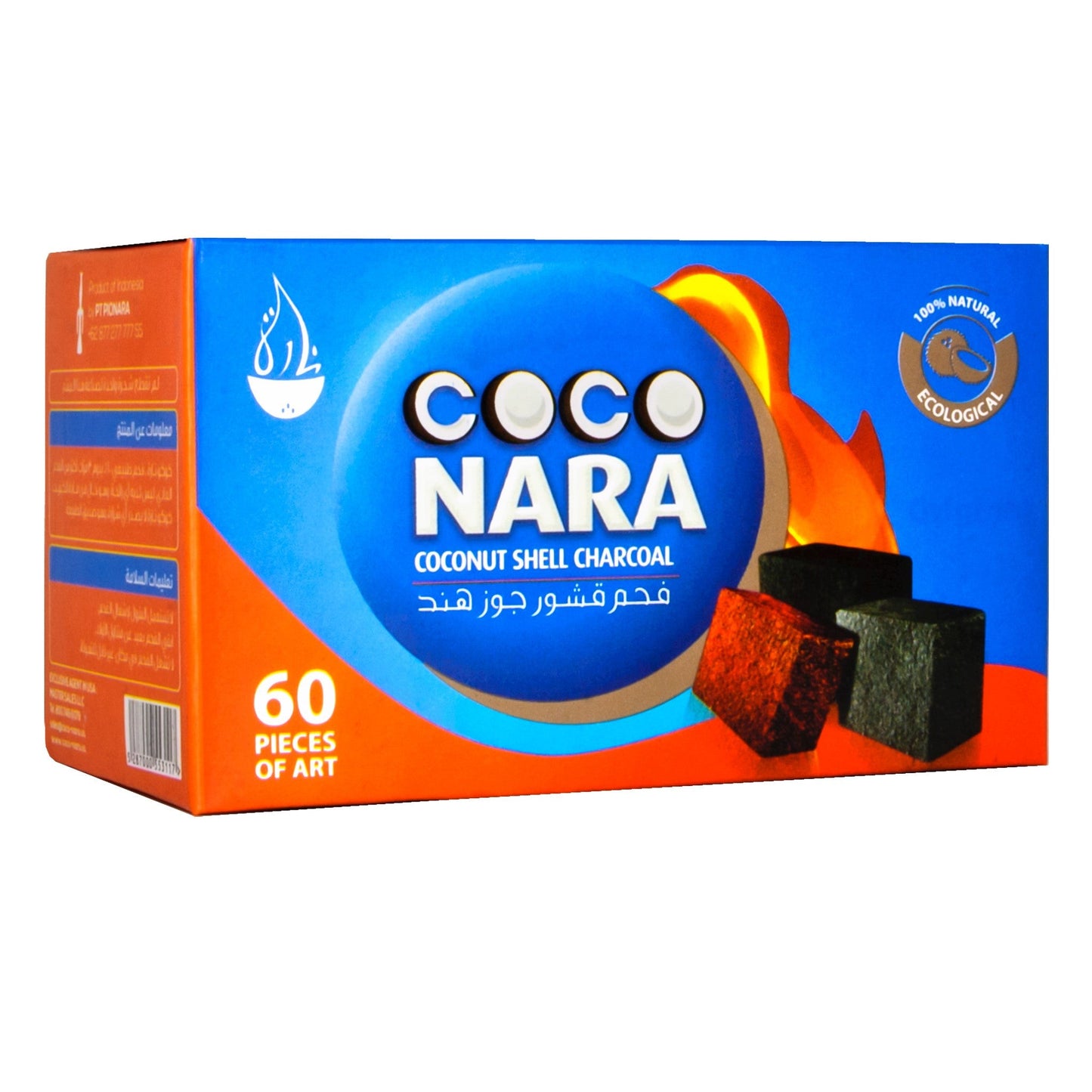 Coco Nara Hookah Coals - 60 piece