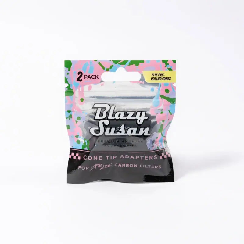 Blazy Susan Silicone Purize Cone Tip Adaptor 2 pack - Black