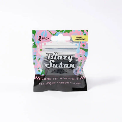 Blazy Susan Silicone Purize Cone Tip Adaptor 2 pack - Black