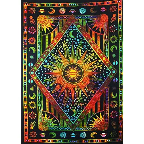 Tie Dye Center of the Universe Tapestry
