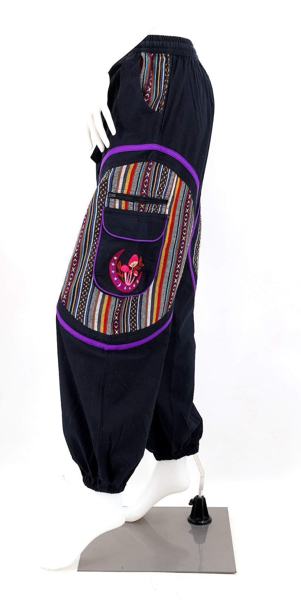 Hippie Moon Embroidered Mushroom Gheri Pants