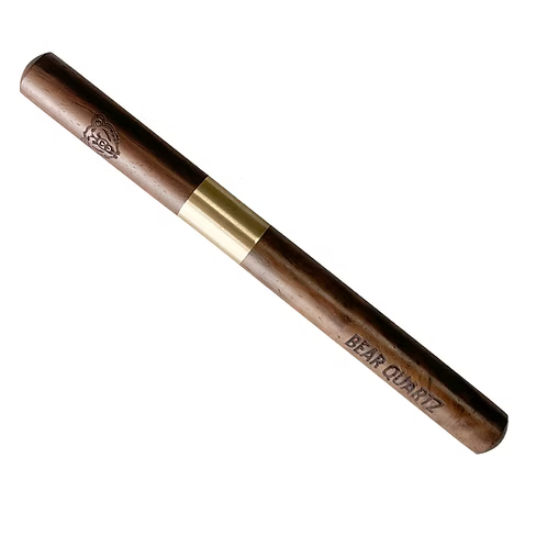 Bear Quartz Wood Pocket Spatula Dabber