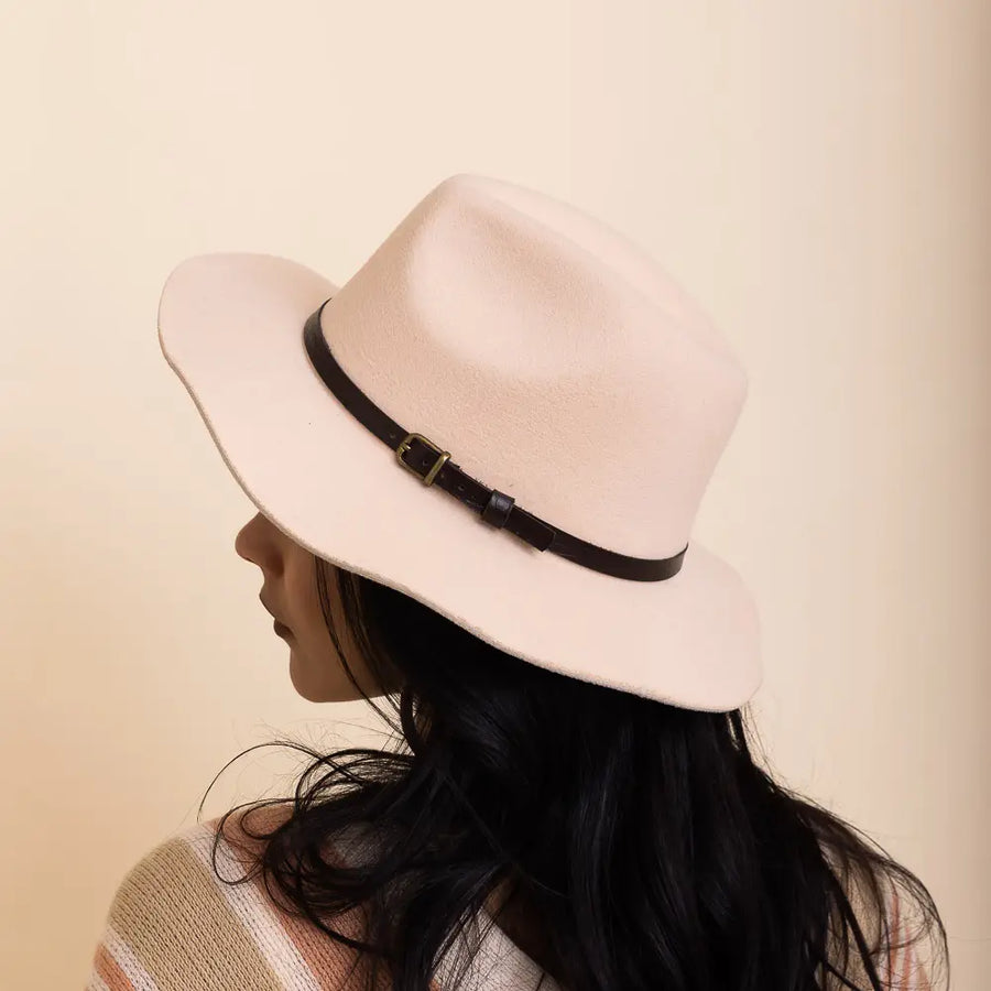 Pinched-Front Classic Rancher Hat in Nude