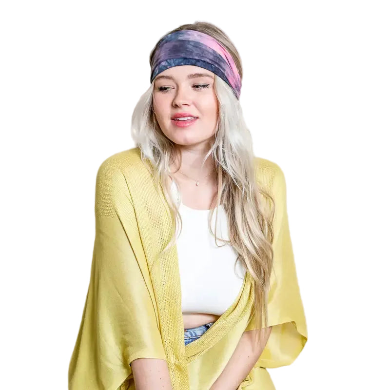 Coral Sky Tie Dye Headwrap