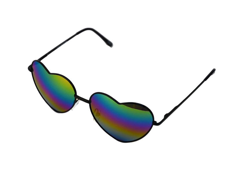 Rainbow Gradient Heart Shaped Sunglasses