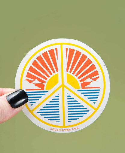 Soul Flower Peace Scene Sticker
