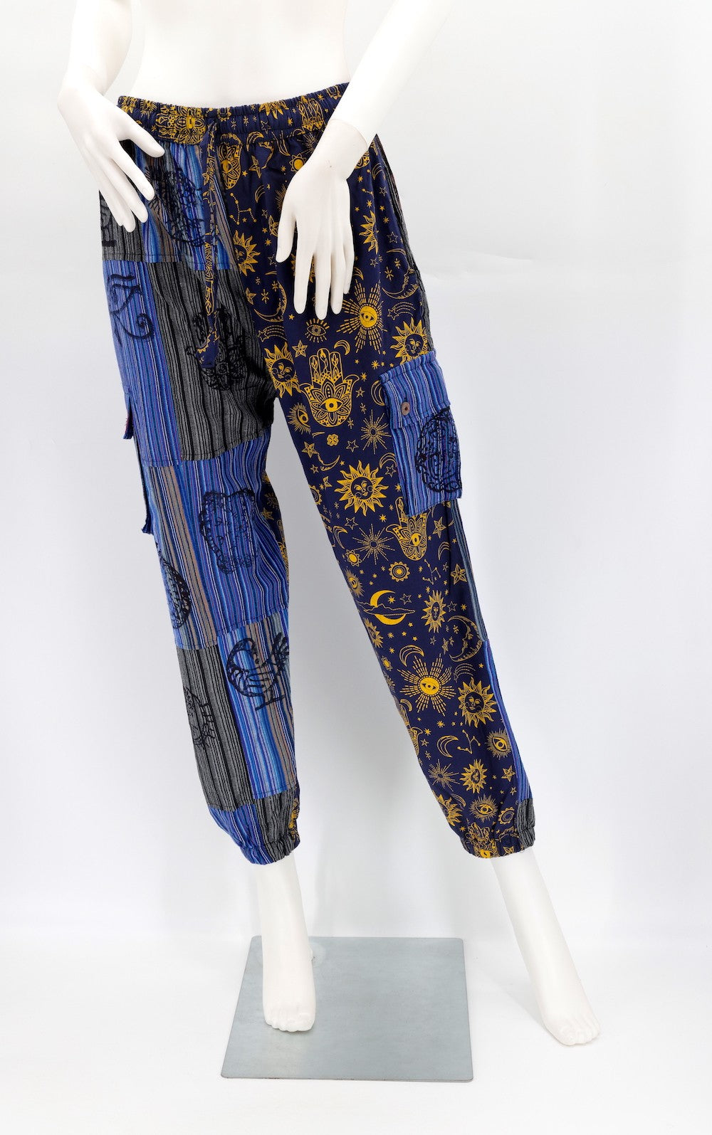 Celestial Patchwork Harem Pants