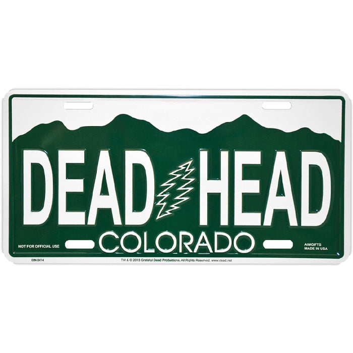 Grateful Dead Colorado Dead Head License Plate
