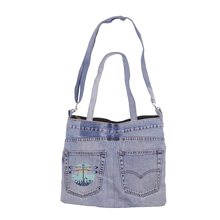 Upcycled Denim Jean Butt Bag
