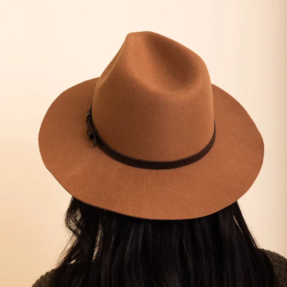 Pinched-Front Classic Rancher Hat in Camel