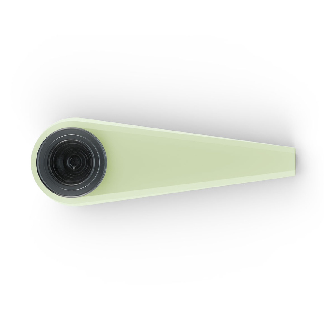 Softglass Token Hand Pipe - Aura Glow-in-the-Dark