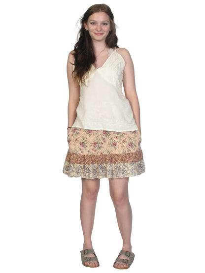 Blue Sky Designs Patchwork Convertible Smock Top Skirt