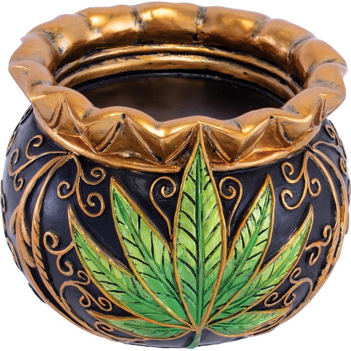 Fujima Royal Leaf Cauldron Ashtray SALE
