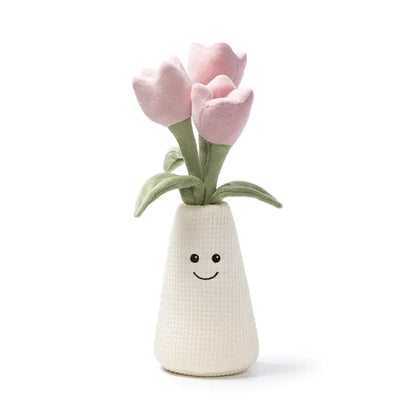 McHugs Elegant Tulip Vase Stuffed Plushie