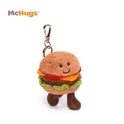 McHugs Juicy Cheeseburger Stuffed Animal Bag Clip