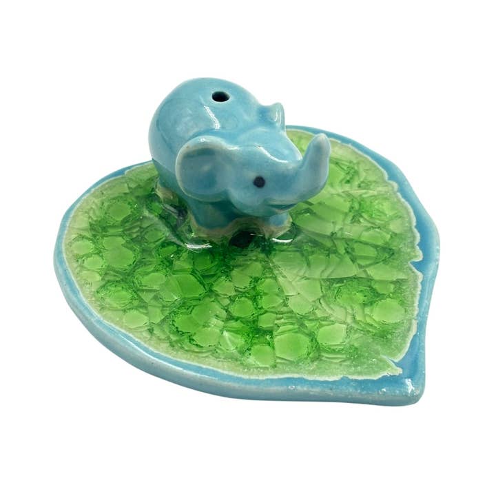 Ceramic Elephant Incense Burner