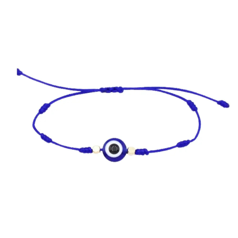 Evil Eye Braided Bracelet - Blue