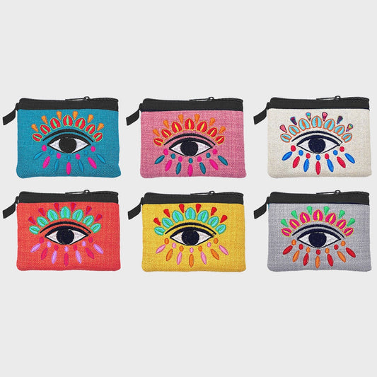 Evil Eye Ecuadorian Embroidered Coin Purse