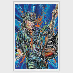 Stevie Ray Vaughan Art Print 12 X 18"