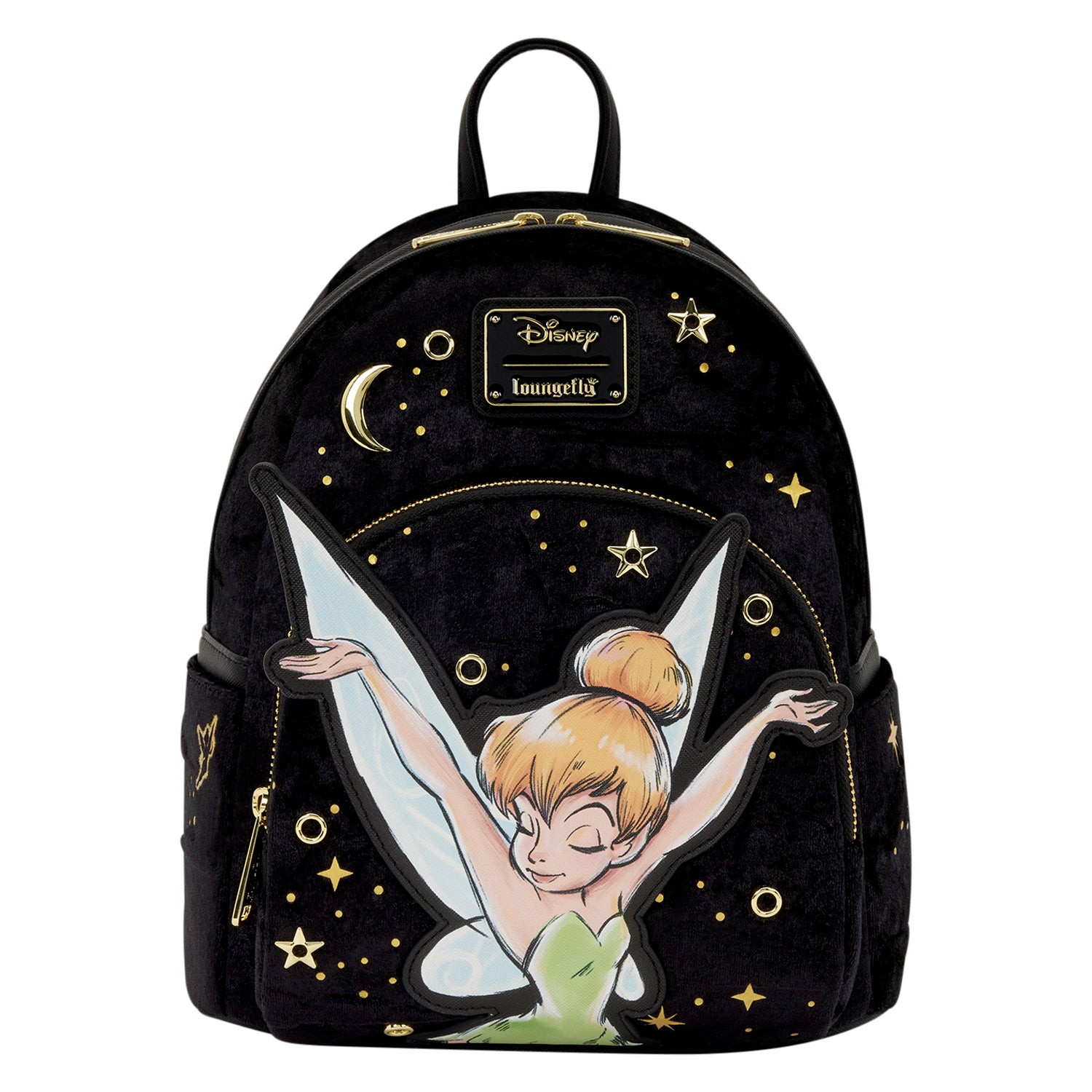 disney mini backpack for adults Loungefly Tinker Bell Pixie Dust Velvet Pink straps bring the 13 Fishing Ambition Kid's Size:3oz 6.5