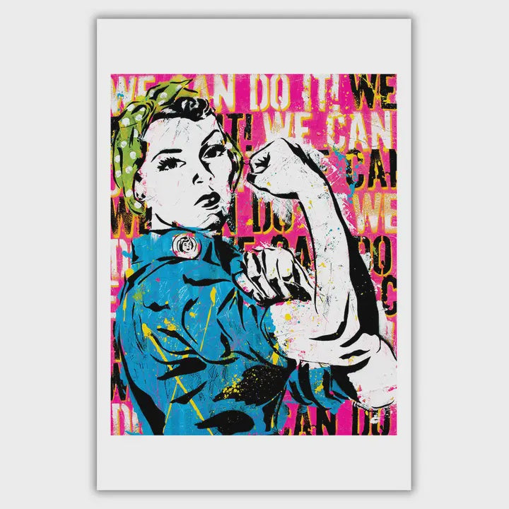 Rosie the Riveter We Can Do It! Art Print 12 X 18"
