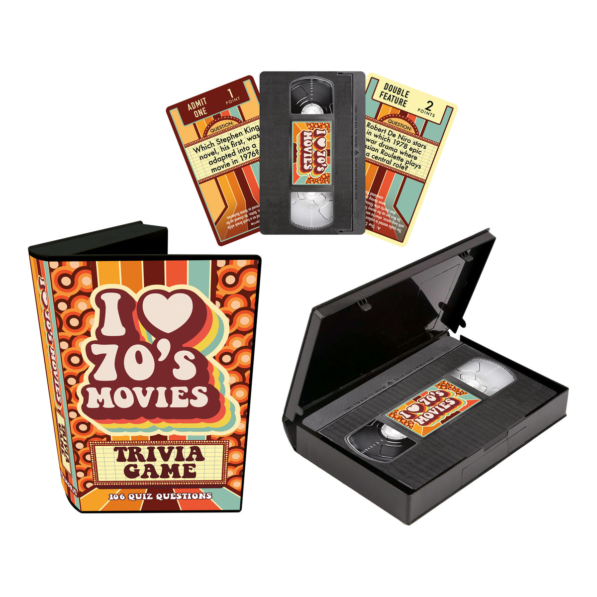 I Heart 70's Movies Trivia Card Game