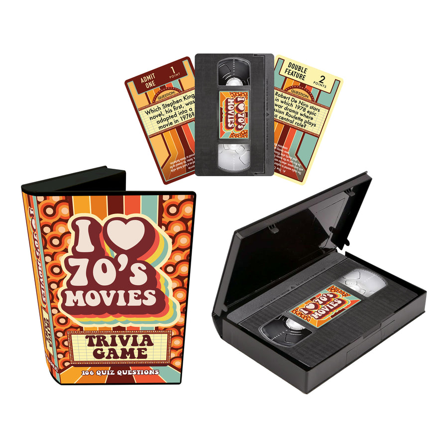 I Heart 70's Movies Trivia Card Game