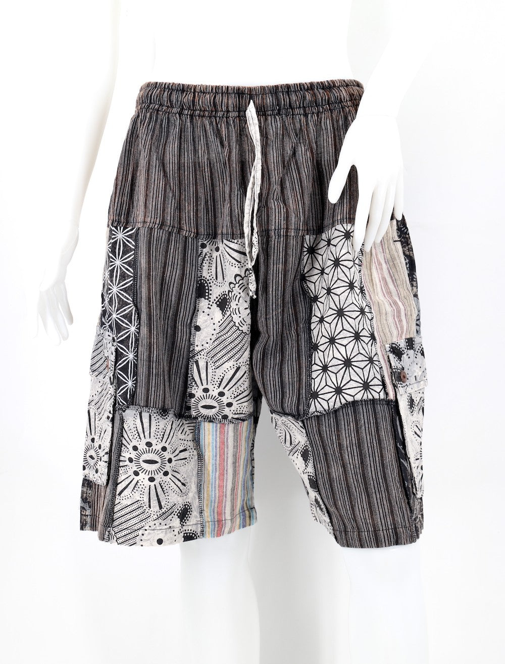 Sacred geometry Patchwork Cargo Shorts